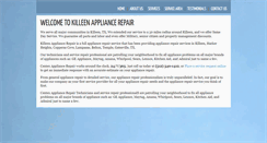 Desktop Screenshot of killeenappliancerepair.com